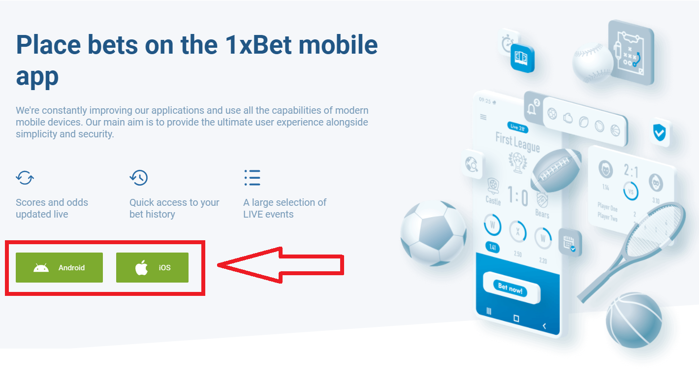 1xBet Mobile App Download